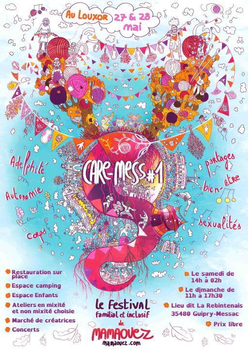 Une fresque de l'événementiel pour faire bouger les lignes // Care-mess, festival féministe, familial et inclusif à Guipry-Messac