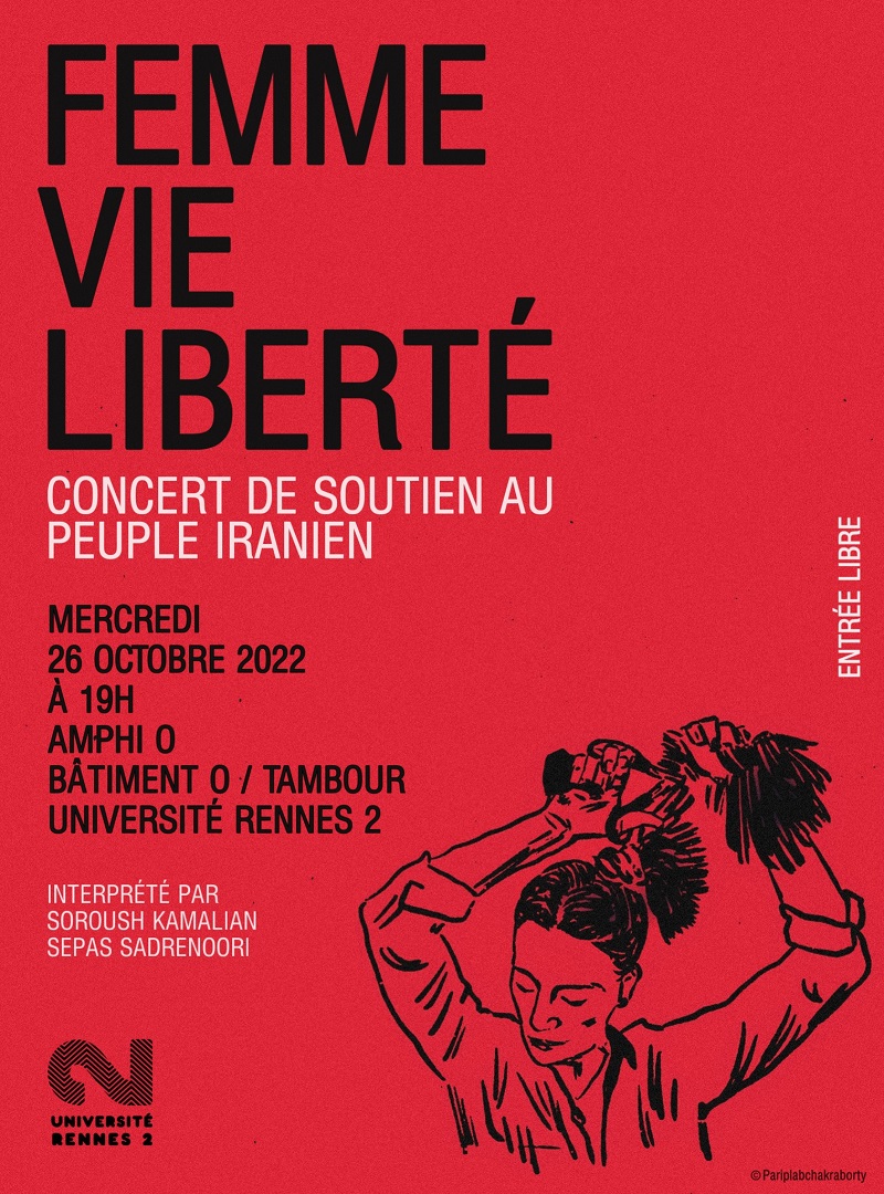 affiche femme vie liberté