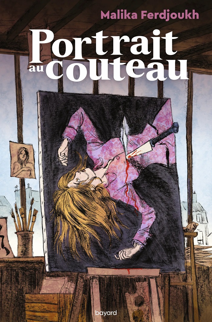 cover portrait au couteau