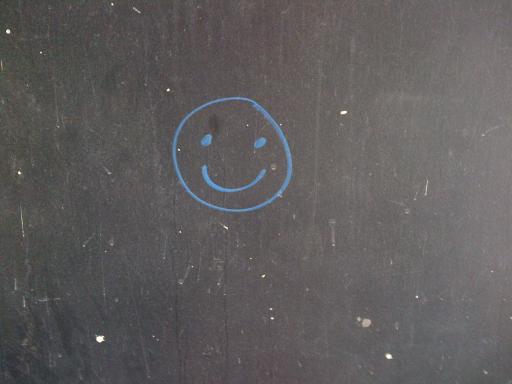smiley bleu
